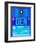 DEN Denver Luggage Tag 2-NaxArt-Framed Art Print