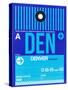 DEN Denver Luggage Tag 2-NaxArt-Stretched Canvas