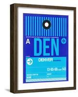 DEN Denver Luggage Tag 2-NaxArt-Framed Art Print