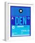 DEN Denver Luggage Tag 2-NaxArt-Framed Art Print