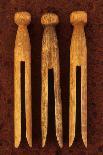 Three Clothes Pegs-Den Reader-Photographic Print