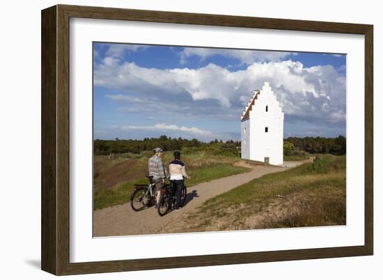 Den Tilsandede Kirke (Buried Church) Buried by Sand Drifts-Stuart Black-Framed Photographic Print