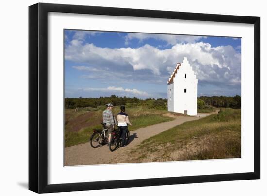 Den Tilsandede Kirke (Buried Church) Buried by Sand Drifts-Stuart Black-Framed Photographic Print