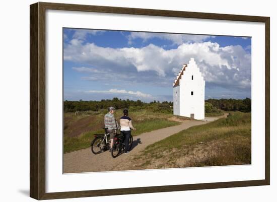 Den Tilsandede Kirke (Buried Church) Buried by Sand Drifts-Stuart Black-Framed Photographic Print