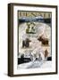 Denali, Alaska - Elevation 20,322 - Topographical Map-Lantern Press-Framed Art Print