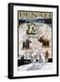 Denali, Alaska - Elevation 20,322 - Topographical Map-Lantern Press-Framed Art Print