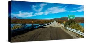 Denali Highway, Route 8, bridge crosses Susitna River, Alaska,-null-Stretched Canvas