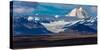 Denali Highway, Route 8, offers views of Mt.Deborah, Mnt. Hess Mountain, & Mt. Hayes Alaska, Alaska-null-Stretched Canvas