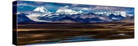 Denali Highway, Route 8, offers views of Mt.Deborah, Mnt. Hess Mountain, & Mt. Hayes Alaska, Alaska-null-Stretched Canvas