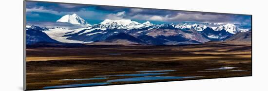 Denali Highway, Route 8, offers views of Mt.Deborah, Mnt. Hess Mountain, & Mt. Hayes Alaska, Alaska-null-Mounted Photographic Print