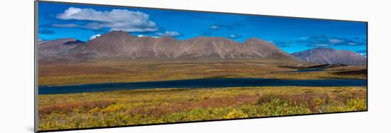 Denali Highway, Route 8, offers views of Mt.Deborah, Mnt. Hess Mountain, & Mt. Hayes Alaska, Alaska-null-Mounted Photographic Print