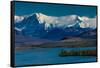 Denali Highway, Route 8, offers views of Mt.Deborah, Mnt. Hess Mountain, & Mt. Hayes Alaska, Alaska-null-Framed Stretched Canvas