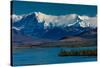Denali Highway, Route 8, offers views of Mt.Deborah, Mnt. Hess Mountain, & Mt. Hayes Alaska, Alaska-null-Stretched Canvas