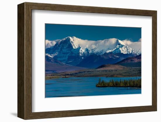 Denali Highway, Route 8, offers views of Mt.Deborah, Mnt. Hess Mountain, & Mt. Hayes Alaska, Alaska-null-Framed Photographic Print