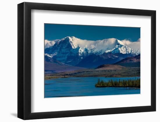 Denali Highway, Route 8, offers views of Mt.Deborah, Mnt. Hess Mountain, & Mt. Hayes Alaska, Alaska-null-Framed Photographic Print