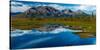 Denali Highway, Route 8, offers views of Mt.Deborah, Mnt. Hess Mountain, & Mt. Hayes Alaska, Alaska-null-Stretched Canvas