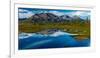 Denali Highway, Route 8, offers views of Mt.Deborah, Mnt. Hess Mountain, & Mt. Hayes Alaska, Alaska-null-Framed Photographic Print