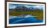 Denali Highway, Route 8, offers views of Mt.Deborah, Mnt. Hess Mountain, & Mt. Hayes Alaska, Alaska-null-Framed Photographic Print