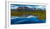 Denali Highway, Route 8, offers views of Mt.Deborah, Mnt. Hess Mountain, & Mt. Hayes Alaska, Alaska-null-Framed Photographic Print