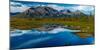 Denali Highway, Route 8, offers views of Mt.Deborah, Mnt. Hess Mountain, & Mt. Hayes Alaska, Alaska-null-Mounted Photographic Print