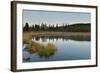 Denali Mountain and Wonder Lake at Sunrise-lijuan-Framed Photographic Print