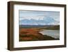 Denali Mountain and Wonder Lake at Sunrise-lijuan-Framed Photographic Print