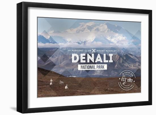 Denali National Park, Alaska - 30% Club-Lantern Press-Framed Art Print