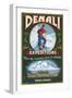 Denali National Park, Alaska - Denali Climbers Vintage Sign-Lantern Press-Framed Art Print