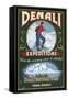 Denali National Park, Alaska - Denali Climbers Vintage Sign-Lantern Press-Framed Stretched Canvas