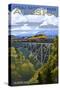 Denali National Park, Alaska - Hurricane Gulch-Lantern Press-Stretched Canvas