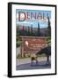 Denali National Park, Alaska - Park Entrance-Lantern Press-Framed Art Print