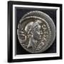 Denarius Bearing Portrait of Julius Caesar, 45 BC, Recto, Roman Coins BC-null-Framed Giclee Print