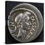 Denarius Bearing Portrait of Julius Caesar, 45 BC, Recto, Roman Coins BC-null-Stretched Canvas