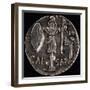 Denarius Issued by Julius Caesar in Gaul Depicting Gallic Weapons-null-Framed Giclee Print