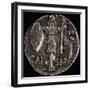 Denarius Issued by Julius Caesar in Gaul Depicting Gallic Weapons-null-Framed Giclee Print