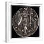 Denarius Issued by Julius Caesar in Gaul Depicting Gallic Weapons-null-Framed Giclee Print