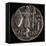 Denarius Issued by Julius Caesar in Gaul Depicting Gallic Weapons-null-Framed Stretched Canvas