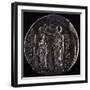 Denarius Issued by Triumvir Marco Emilio Lepido Depicting Him Crowning Ptolemy V Epiphanes of Egypt-null-Framed Giclee Print