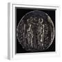 Denarius Issued by Triumvir Marco Emilio Lepido Depicting Him Crowning Ptolemy V Epiphanes of Egypt-null-Framed Giclee Print