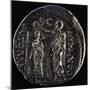 Denarius Issued by Triumvir Marco Emilio Lepido Depicting Him Crowning Ptolemy V Epiphanes of Egypt-null-Mounted Giclee Print