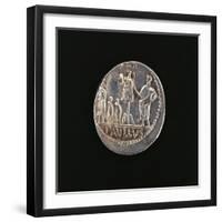 Denarius Issued in 71 BC to Commemorate Aemilius Paullus' Victory at Battle of Pydna in 168 BC-null-Framed Giclee Print