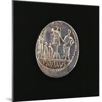 Denarius Issued in 71 BC to Commemorate Aemilius Paullus' Victory at Battle of Pydna in 168 BC-null-Mounted Giclee Print
