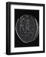 Denarius Minted to Mark Peace Between Spain and Pompey, Roman Coins BC-null-Framed Premium Giclee Print