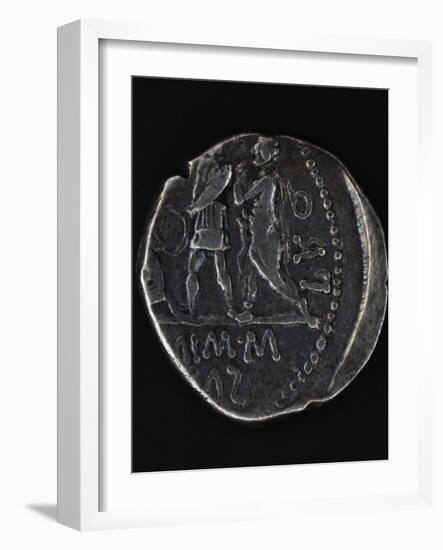 Denarius Minted to Mark Peace Between Spain and Pompey, Roman Coins BC-null-Framed Giclee Print