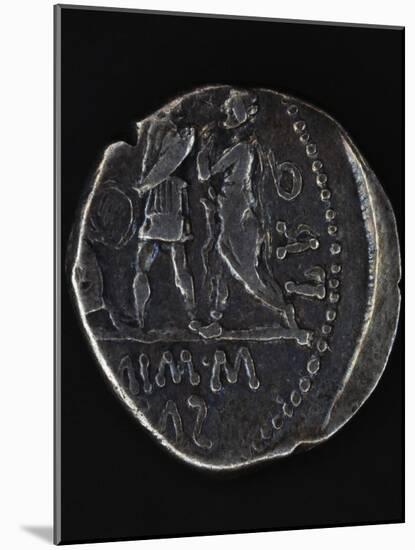 Denarius Minted to Mark Peace Between Spain and Pompey, Roman Coins BC-null-Mounted Giclee Print