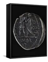 Denarius Minted to Mark Peace Between Spain and Pompey, Roman Coins BC-null-Framed Stretched Canvas