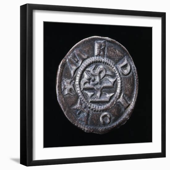 Denarius of Charlemagne, Minted in Milan, Verso, Imperial Coins, 8th-9th Century-null-Framed Giclee Print