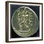 Denarius of Julius Caesar Depicting Aeneas and Anchises, 50 BC, Verso, Roman Coins BC-null-Framed Giclee Print