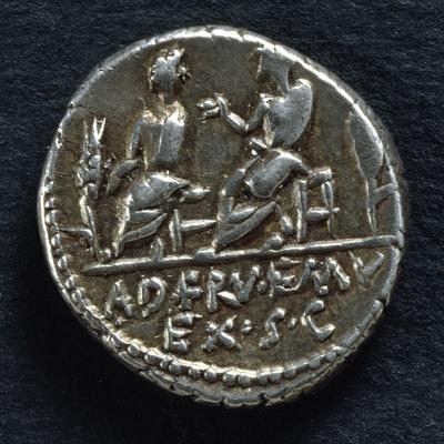 'Denarius of Lucius Calpurnius Piso and Quintus Servilius Caepio