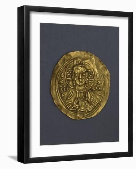 Denarius of Manuel I Komnenos, Byzantine Emperor, Recto. Byzantine Coins, 12th Century-null-Framed Giclee Print